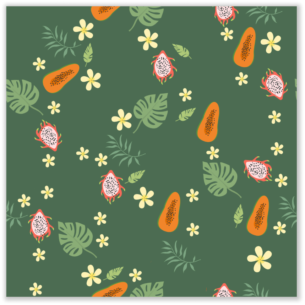 Green Safari Print for Resort Wear